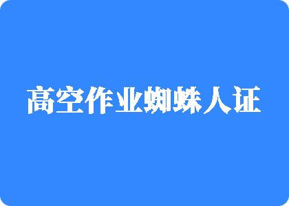 添女人的屄高空作业蜘蛛人证